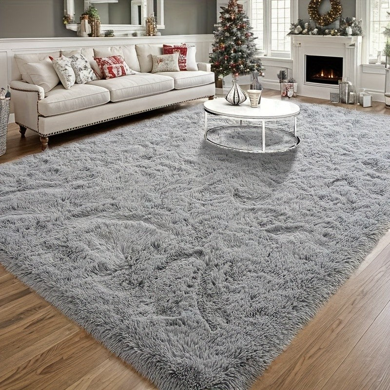 Extra Large Shaggy Rug Suitable for Living Room & Bedroom - Soft with PVC Backing, Machine Washable Anti-Slip Floor Mat, Modern Fluffy Floor Suitable for Christmas, for Decor, Use, Large Rectangular