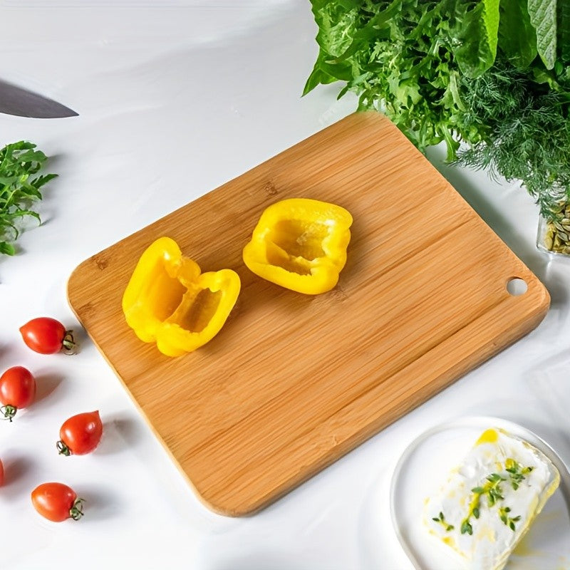 Bamboo Cutting Board - Double-sided Cutting Board, Vertical Kitchen Cutting Board, Kitchen Small Tool, 1/3pcs Set With Juice Trough, Suitable For Cutting Meat, Vegetables, Bread And Wooden Cutting Board