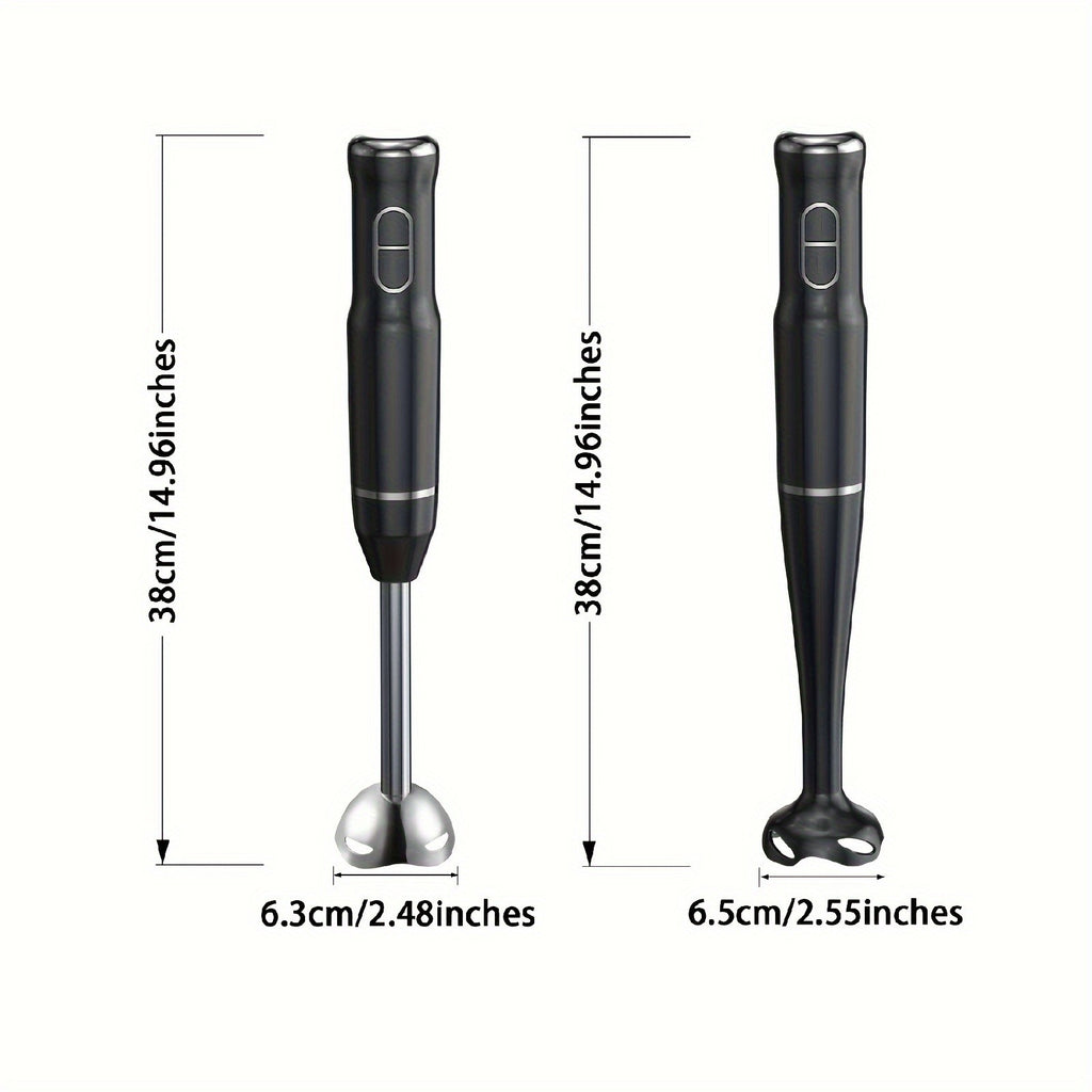 Lalayuan Electric Immersion Blender, Power Handheld Blender, 400W Portable Stick Mixer with 2 Mixing Speeds&Turbo Mode, 304 Stainless Steel Blades, Easy to Grip Speed Corded Hand Mixer, Perfect for Soup Smoothie Puree Food Fruit, with Detachable Base