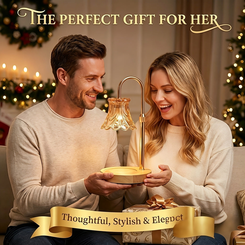 2-Pack Flower Candle Warmer Lamp, Adjustable Height, With Timer Dimmer, Room Decor Wax Melt Warmer For Scented Wax, Gift For Mom (no Bulb Included)