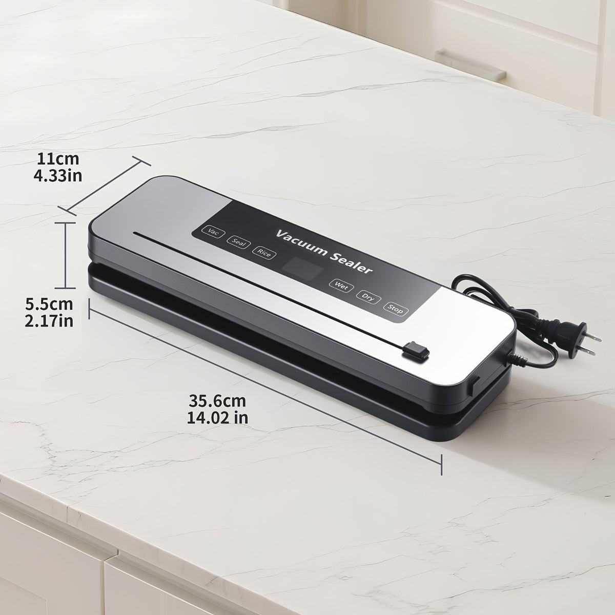 65000 PA Commercial Vacuum Sealer Machine System with 10 Free Bags, Dry/Moist Modes, 6-In-1 Sealing Machine for Storage And Sous Vide, Automatic Sealing Machine, Modern Vacuum Sealer