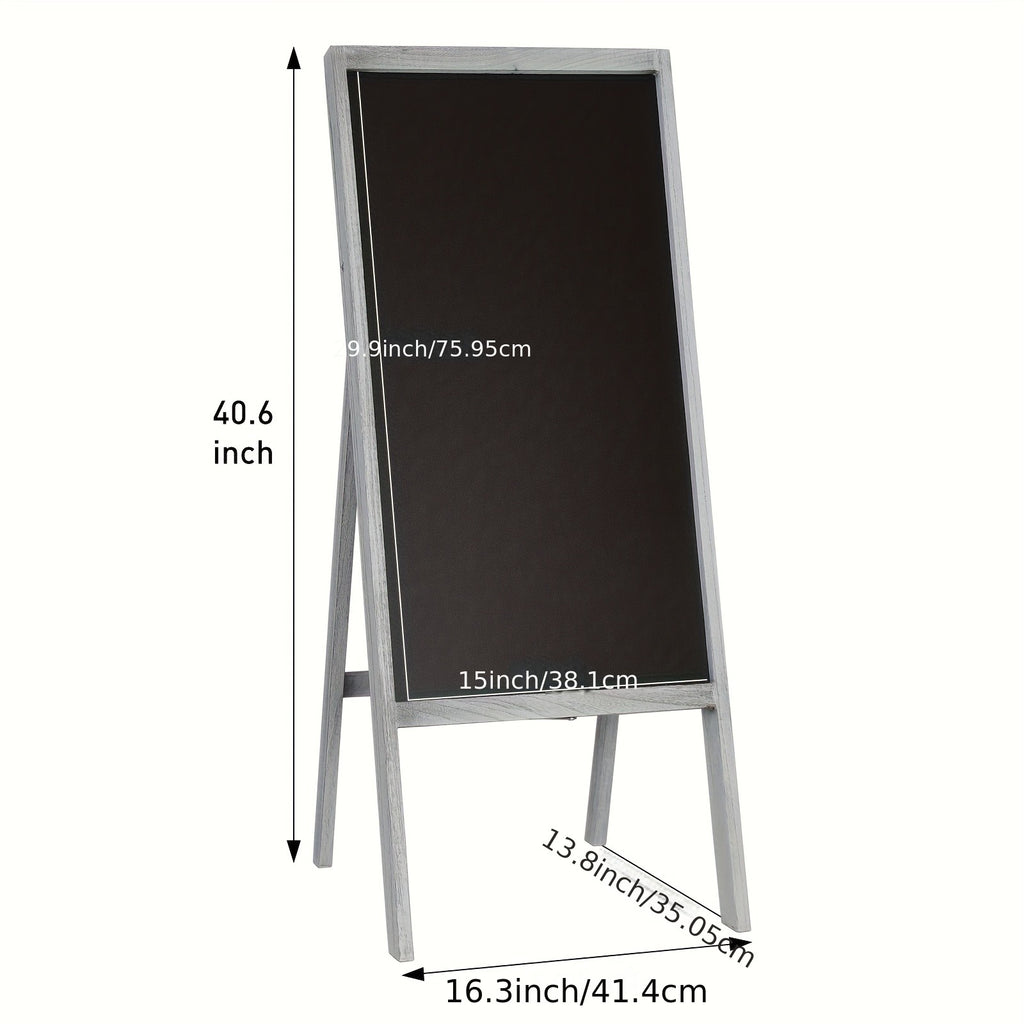 Chalkboard, A-Frame Sidewalk Chalkboard Sign, Rustic Menu Display for Restaurant