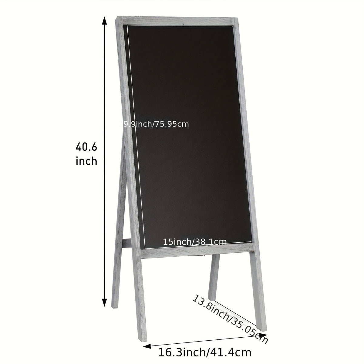 Chalkboard, A-Frame Sidewalk Chalkboard Sign, Rustic Menu Display for Restaurant