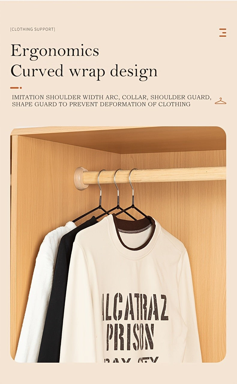100pcs/50pcs/30pcs, High Manganese Steel Coated Non-slip Hangers, Thickened And Reinforced, Upgraded Weight Capacity, Waterproof And Rust-proof, for Home Use, Commercial Use, Closet Organization And Storage, Coat Hangers, Suit Hangers, Space-saving