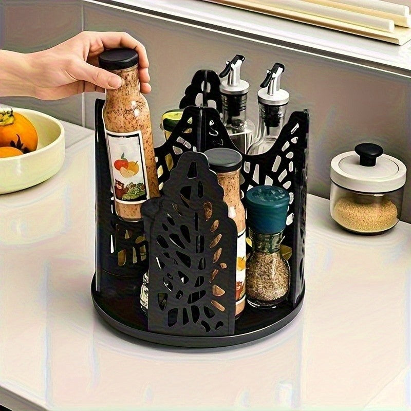 Rotating Paper Cup Holder with 4 Compartments, Disposable Coffee Cup Dispenser, Storage Box, Detachable Plastic Cup And Lid Organizer, Suitable for Countertops, Kitchens, Coffee Stations, And Bathrooms