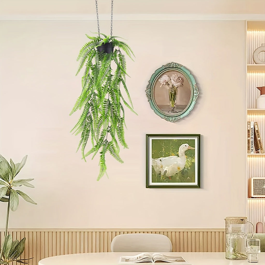 The Rose 4 Packs of Artificial Hanging Plants for Indoor And Outdoor Decoration, Perfect for Shelves And Rooms