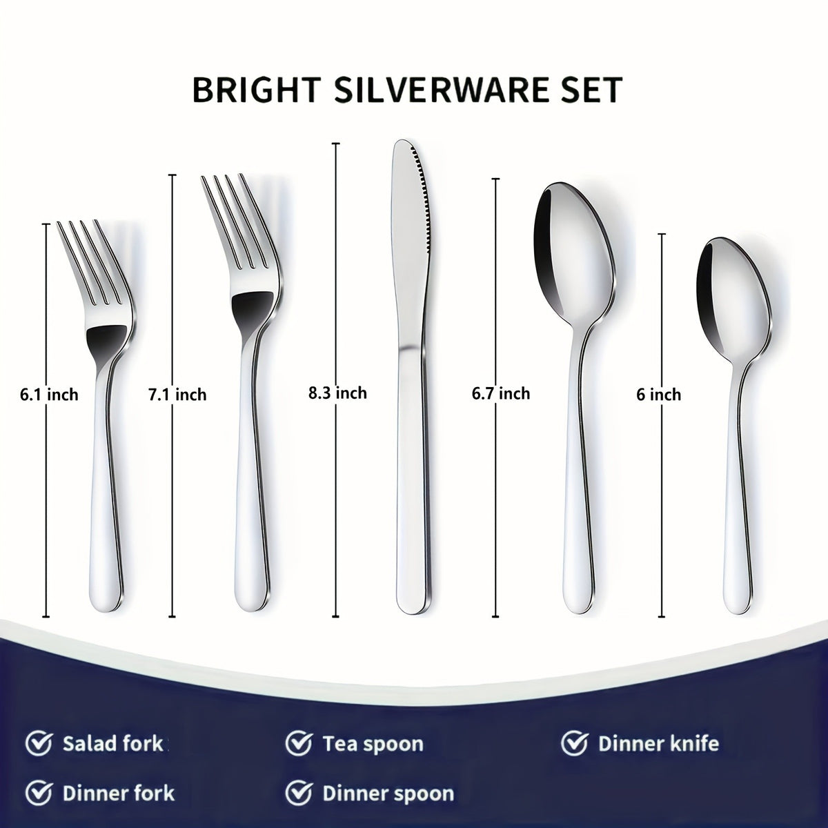 60/90pcs Stainless Steel Silverware Suitable for Multiple People to Use, Steak Knife, Salad Fork, Dessert Spoons, Cutlery Set with Gift Box, Kitchen Accessories, Home Outdoor, Wedding Camping Stuff, Halloween Party Gift, Dishwasher Safe