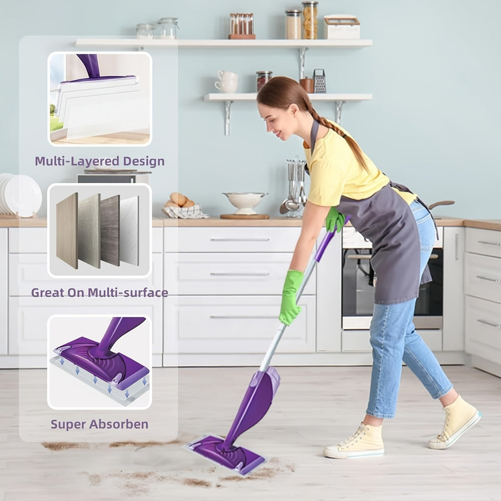 120/80/60/30 Count Disposable Swiffers Wet Jet Mop Pads, Multi-Surface Wetjet Hardwood Floor Cleaner Spray Mop Pads Refills, Thickness & Absorbent (No Mop)