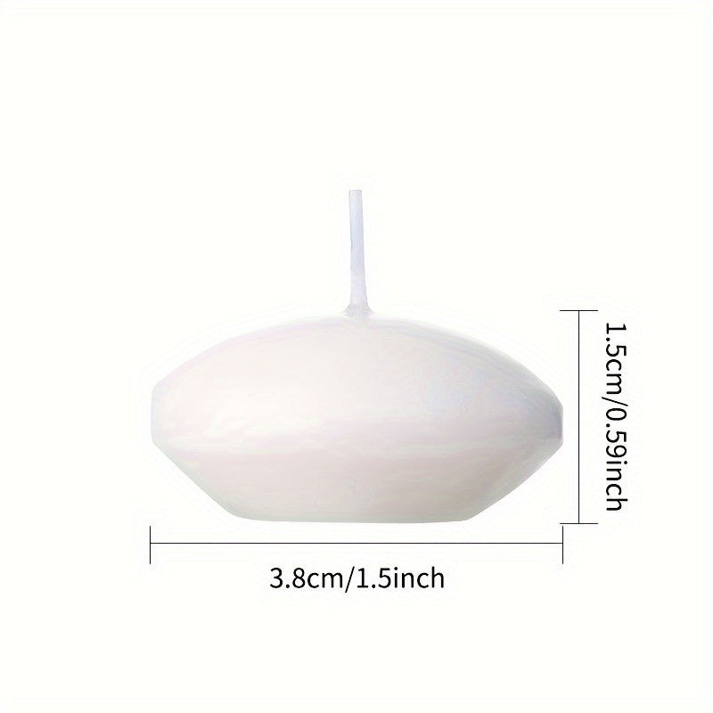 42pcs 1.5-Inch High-Quality Floating Candles - White, Portable Small Candle Set, Candles for Weddings & Hotels, Ideal for Ambience Decoration, Pool Parties, Christmas, Halloween, Easter, Thanksgiving, Day Of The Dead And Other Occasions