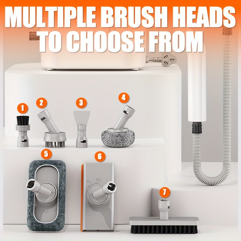 4.4bar High-Power Quick Heating Handheld Steam Cleaner - 6 Multi-Function Nozzles, Large Capacity and Dual Safety Auto-New Power Protection (Kitchen, Sofa, Floors, Bathroom, Air Conditioner, Refrigerator, Car), 47.34oz