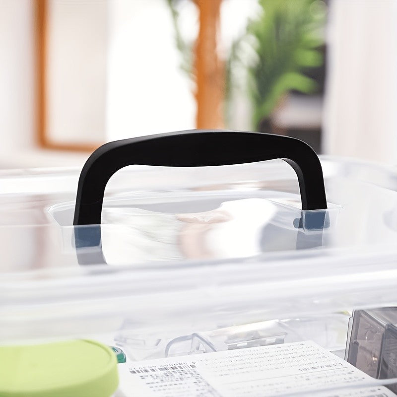 3/6-Pack Clear Plastic Storage Boxes With Locking Latches, Stackable Organizer Containers For Home Office Closet Organization, Heavy-Duty & Space-Saving Bins, 6QT Multipurpose Lockable Design, The Best Gifts For Thanksgiving And Christmas