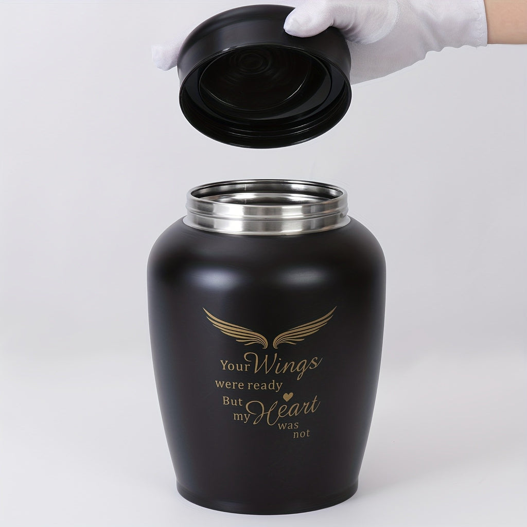 8.5" Large Urns For Human Ashes Adult Male Female, Cremation Urn Human Ashes For Men Women, Burial Urns For Cremated Remains, Holds Up To 180 LBS
