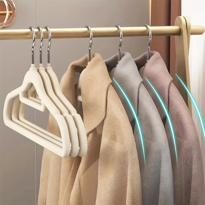 20/50 Pack Heavy-Duty Velvet Hangers, Non-Slip Design with 360° Swivel Hooks & Tie Racks, Essential for Home Organization, Dorm Storage, Prevents Clothes from Slipping, Deforming, Space-Saving Durable Hanging Tool for Wardrobes