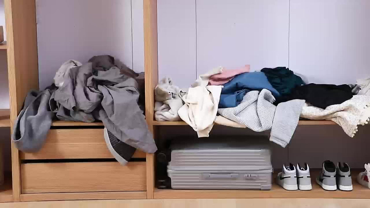 Storage Bed Sheet Organizer, Bed Sheet Storage Boxes And Clothing Storage Boxes, Suitable for Wardrobes, Under Beds, And Closets, Can Store Clothes, Bed Sheets, Down Quilts, Etc, Box with Transparent Window
