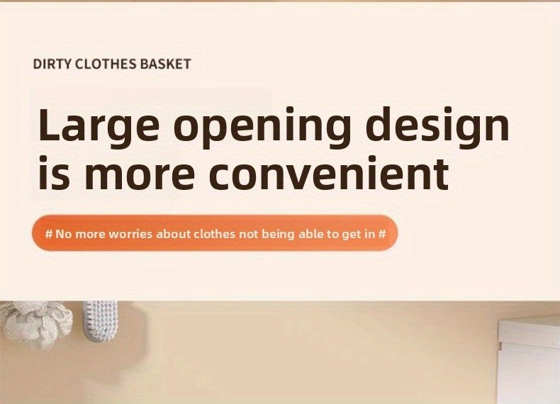 Wall Mounted Laundry Hamper with Lid, Foldable Gray Oxford Cloth Basket for Space Saving Clothes and Toy Storage in Bedrooms, Bathrooms and Living Rooms