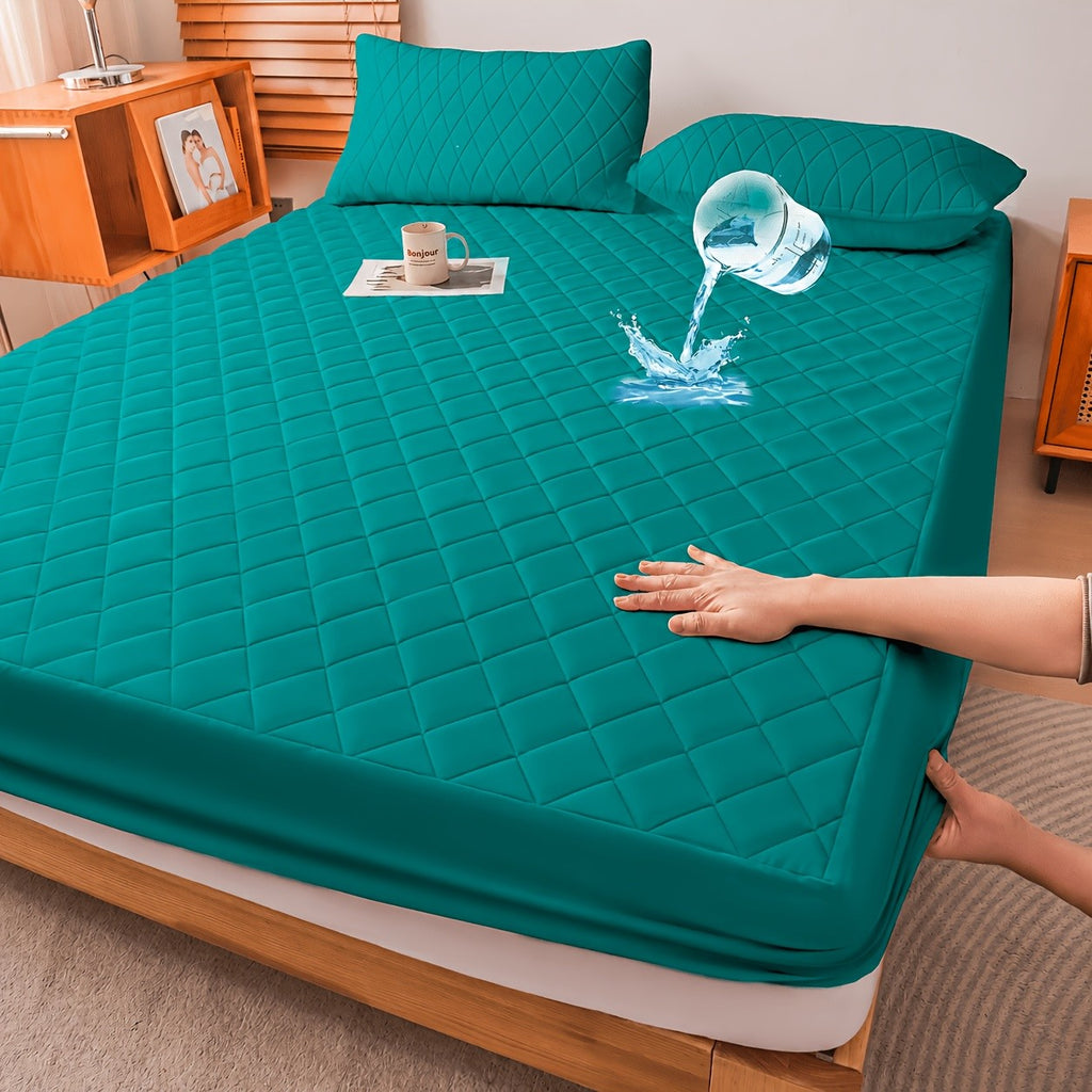 Buy One, Get One Free, Total Of 2pcs Couples Quilted Waterproof Mattress Cover, Comfortable Stain & Wrinkle Resistant, PPerfect Gift For Family, Couples- Bedding Decorations, Valentines Day Gifts(No Pillowcases)