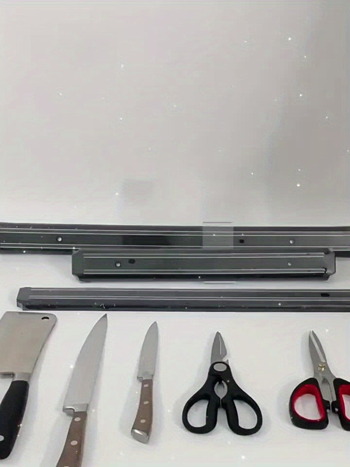 1pc, 19.69in Magnetic Knife Holder for Wall, Magnetic Knife Strip, Powerful Magnet Knife Rack for Kitchen Knives, Magnetic Knife Bar, Creative Magnetic Knife Bar, Kitchen Accessaries, 8 Slots