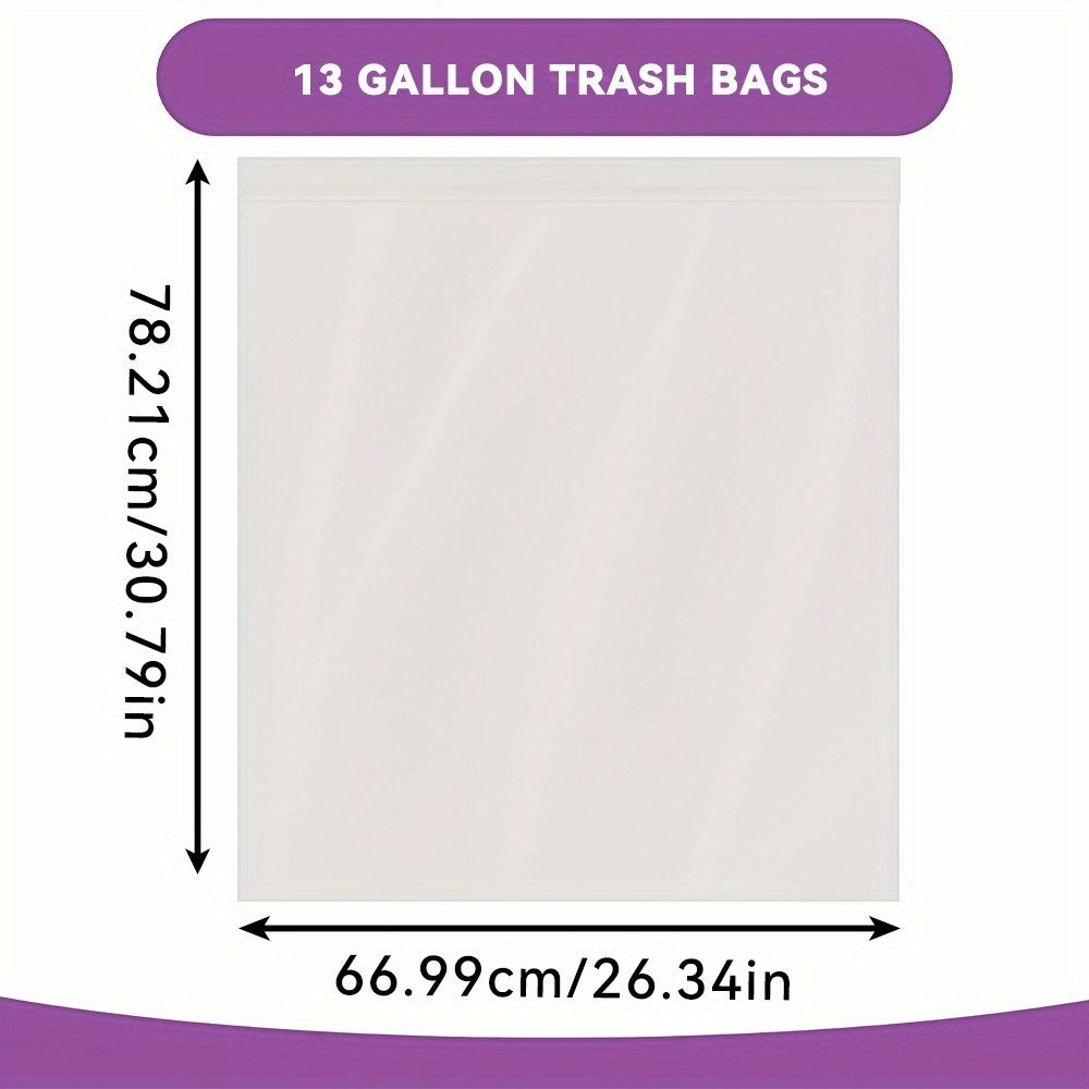 44/62/85/104/130/170/180/360 Bags 13 Gallon Boxed Expandable Heavy-Duty Plastic Multipurpose Disposable Garbage Bags-Super Strong, Leak-Resistant, Odor-Proof For Bedroom, Kitchen, Living Room, Outdoor, Toilet Use Trash Bag - Convenient Sanitary