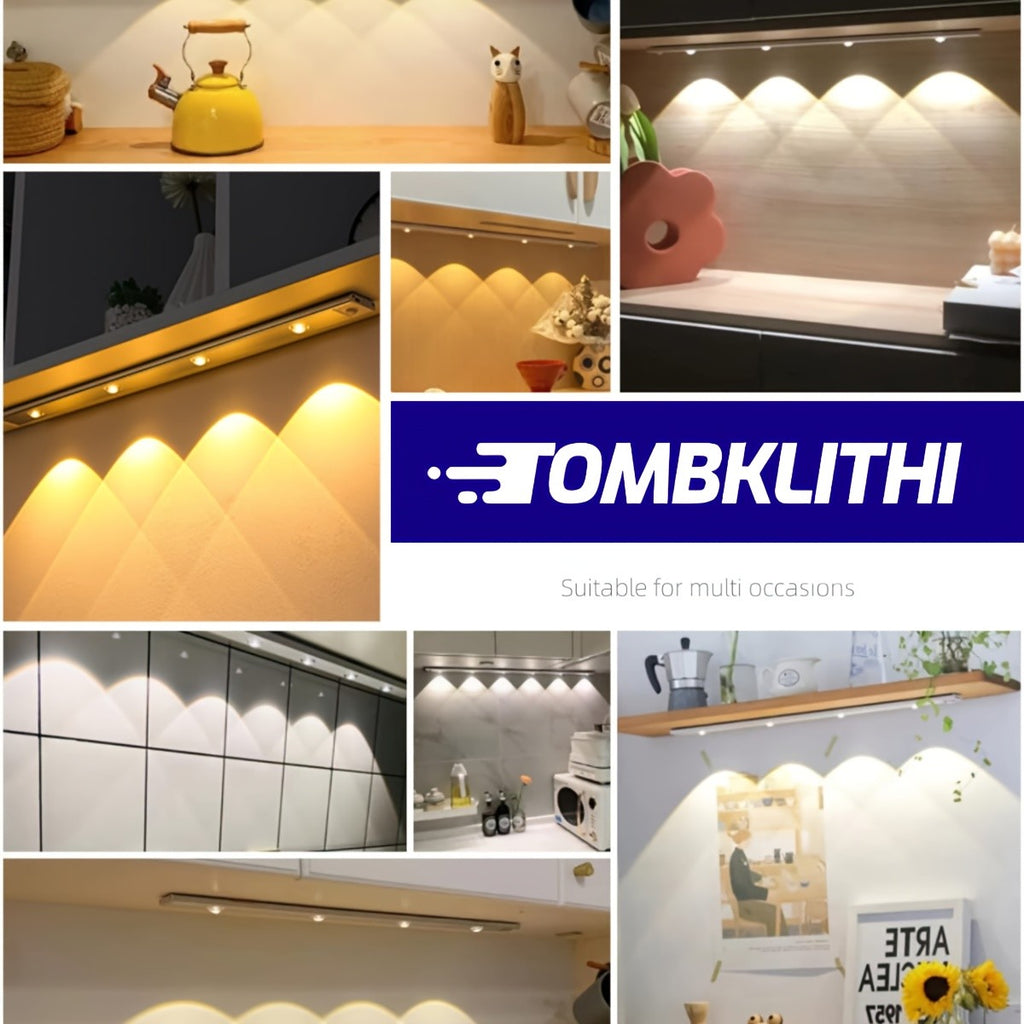 JUANGU 3pcs/2pcs Smart LED Motion Sensor Light - Dimmable Cabinet Light, USB Rechargeable, 3 Adjustable Modes, Smart Night Light, Suitable for Bedrooms, Stairs, Kitchens, Piano Rooms, and Dance Studios, Bedside Reading Light | Cabinet Light | Smart