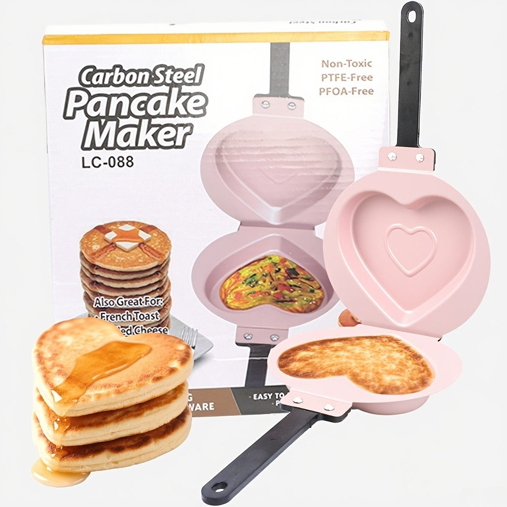 Double-Sided Pan, Pancake Pan, Omelette Pan, The Perfect Pancake Maker - Nonstick Iron Easy To Flip Pan, Frying Pan For Fluffy Pancakes, Omelets, Frittatas & More, Dishwasher Safe Large, A Must-have At Home