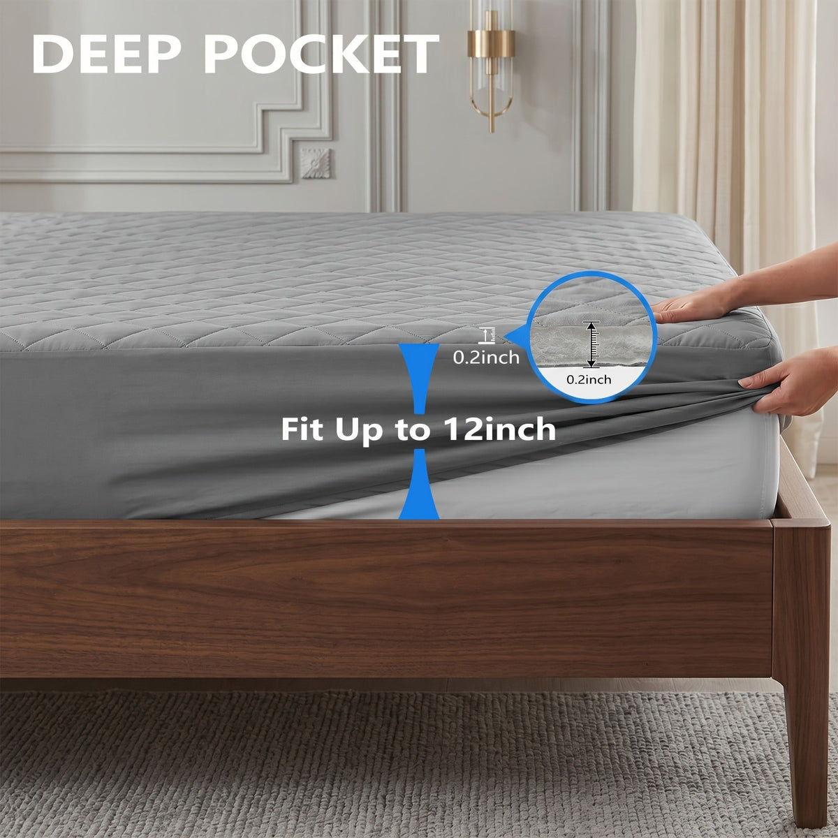 Buy One, Get One Free, Total Of 2pcs Couples Quilted Waterproof Mattress Cover, Comfortable Stain & Wrinkle Resistant, PPerfect Gift For Family, Couples- Bedding Decorations, Valentines Day Gifts(No Pillowcases)