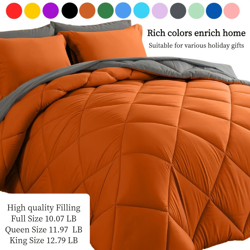 Cosybay 7 Piece Luxurious Comforter Set Queen/King/Full Size, Bed In A Bag Bedding Includes 1 Comforter, 1 Bed Sheet, 1 Fitted Sheet, 2 Pillowcases, 2 Pillow Shams, Soft Complete Bedding for Home Hotel, Perfect for Halloween Holiday, Birthday