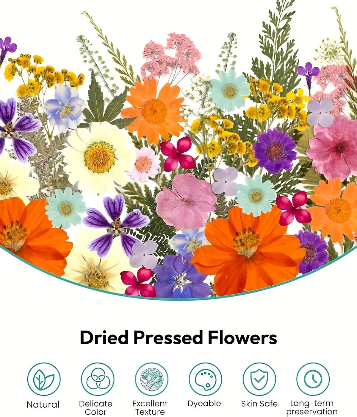 500pcs of Random Materials for Pressed Flowers, Natural Dried Flowers, Resin Molds, Nail Art, Making, Phone Case, Artistic Crafts, Jewelry Making, Scrapbooking, Floral Decorations, Picture Frames, Halloween Decorations, Christmas Gifts, And More