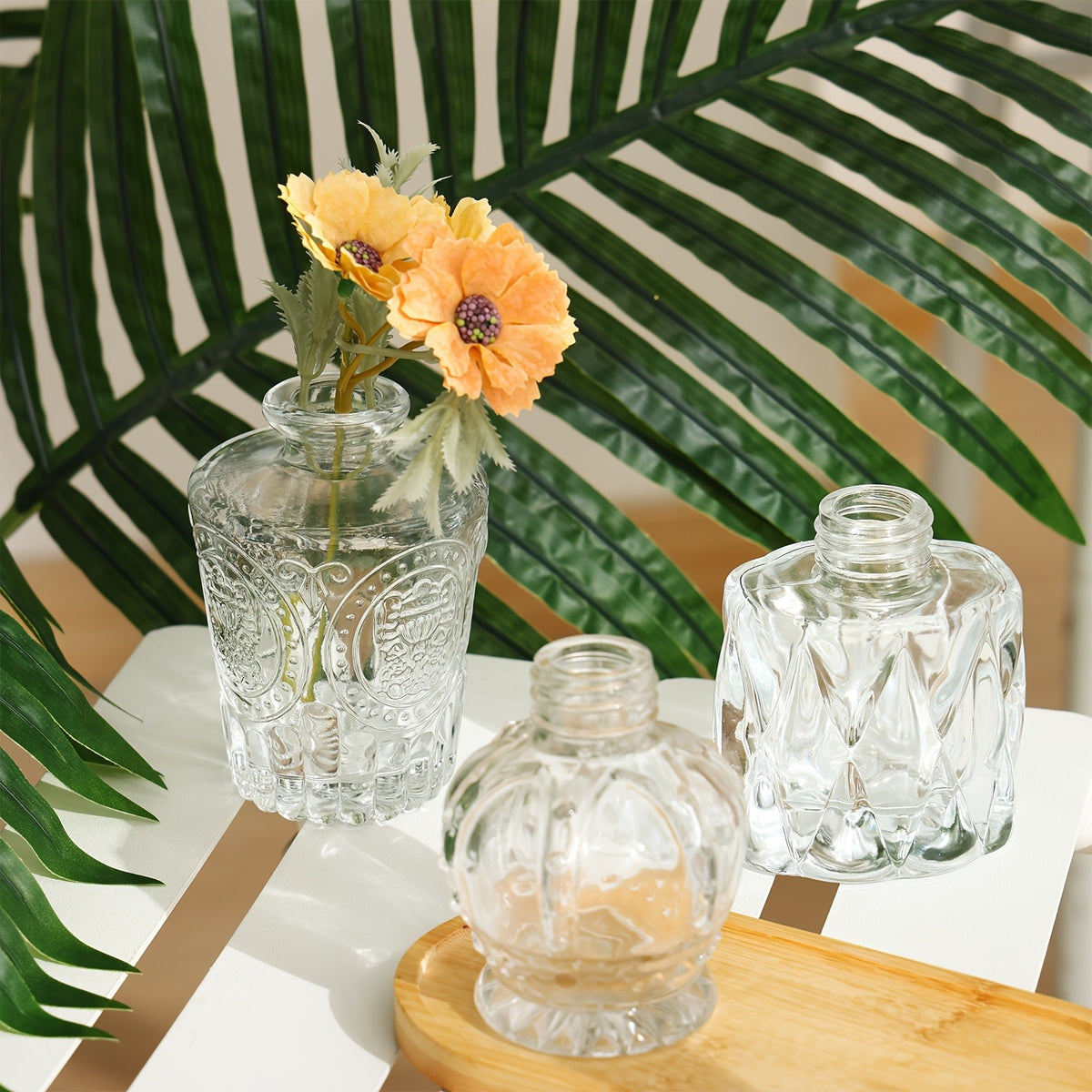 TOMNK 9/12/24/36/45/54pcs Bud Vase, Wedding Centerpieces for Tables, Mini Clear Bud Vases for Flowers, Small Flower Vases Suitable for Birthday Party, Anniversary, Wedding, Home Table Deco, Multiple Sizes, for Mother'S Day
