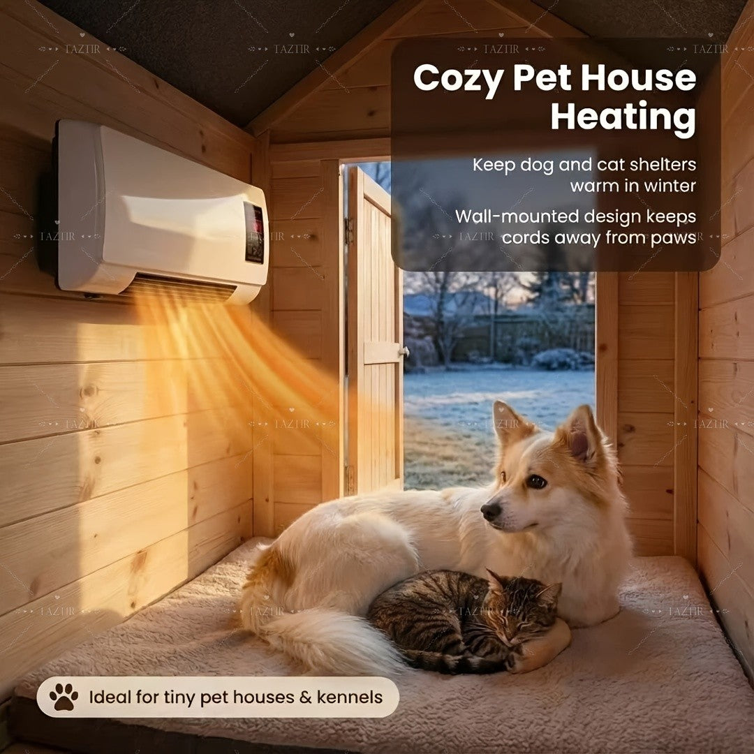 [Wall-Mounted Heater Fan] 1200W Wall-Mounted Heater And Fan Combo, Dual Mode for Winter And Summer, Adjustable Temperature, PTC Fast Heating, Quiet And Space-Saving with Remote And Timer for Patio, Bathroom, Bedroom, Office