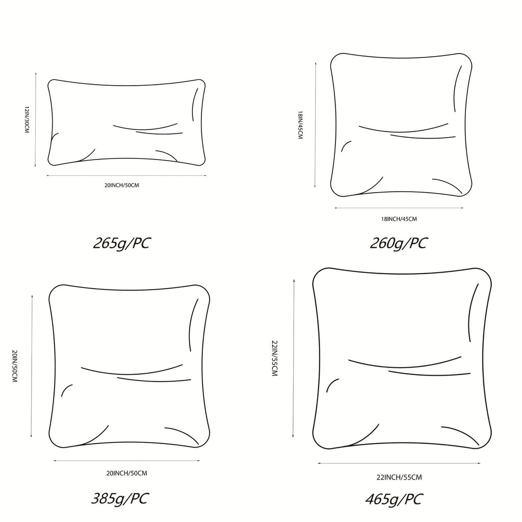 Hypoallergenic High Elastic Fluffy Filling Core, Thick Non- Liner, Universal Filler for Sofa Pillow Cushion