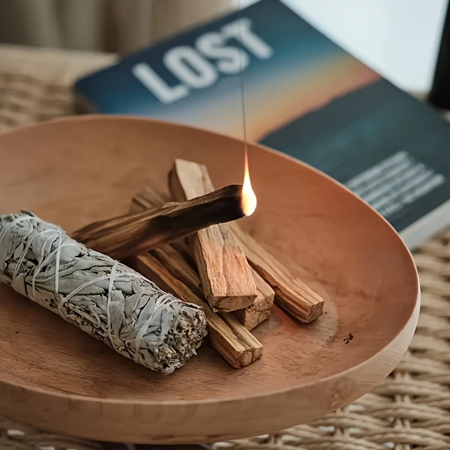 8pcs Set of 4-Inch Palo Santo Sticks, Ideal for Home Decor, Purification, Meditation, Rituals, Yoga, And Gifting (Valentine'S Day, Thanksgiving, Christmas)