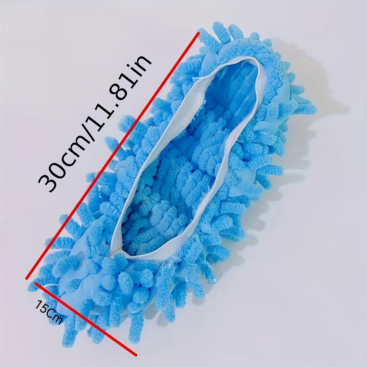 Lazy Mop Slippers Reusable Detachable Washable Chenille Dust Mop Shoes Cover for Floor Cleaning No Electricity Household Cleaning Tool for Living Room Bedroom Halloween Christmas Gifts