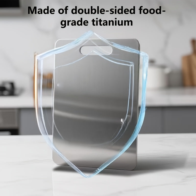 3pcs Titanium Cutting Boards 2026 New Upgrade - Heavy-Duty, Rust-Resistant, BPA-Free, Easy To Clean, Space-Saving, Rounded Edges, Hook Handles - Durable Kitchen Prep Boards For Meat, Vegetables, And Fruits - Perfect For Home, Outdoor BBQ, And Gifts