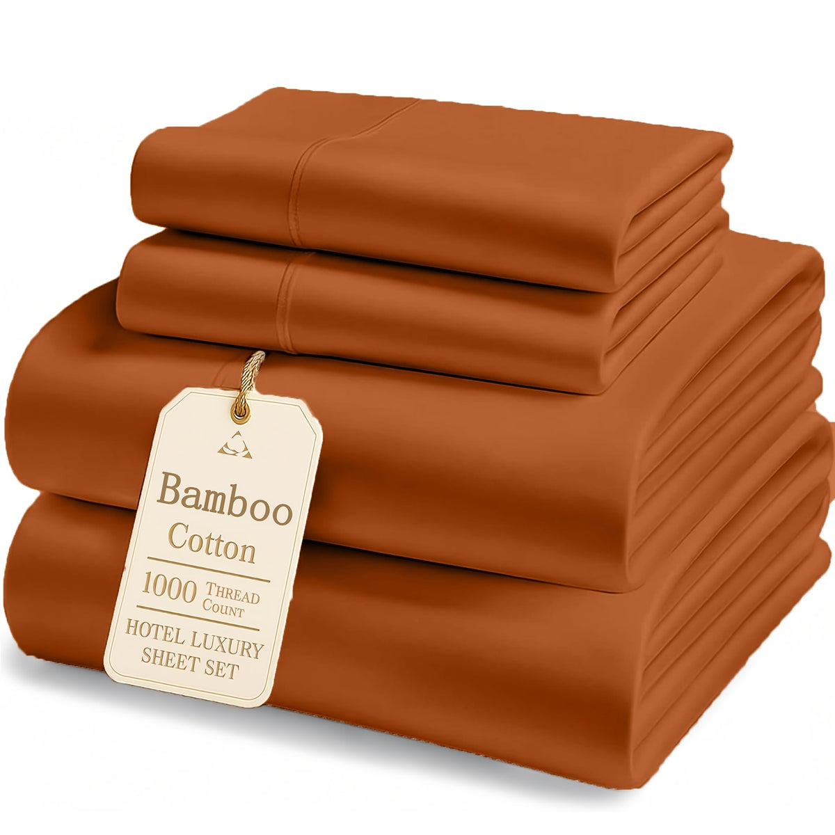 Bamboo Cooling Fitted & Flat Sheet Bedding Suitable for Hot Sleepers, Wrinkle-Resistant & Moisture-Wicking Bamboo Fiber, Deep Pocket Hotel Grade Bed Sheets with Double-Stitched Edges, Machine Washable for - for