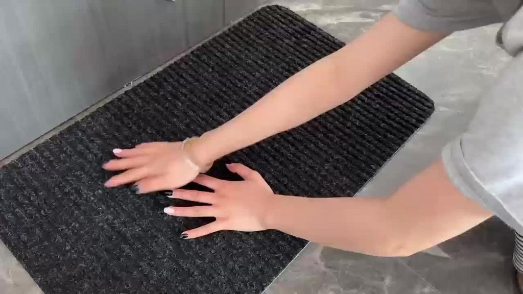 Indoor Door Mat with Non-Slip Rubber Backing, Low-Profile Absorbent Entryway Mat in 4 Colors and 7 Sizes for Front Doors, Hallways and Pet Entrances