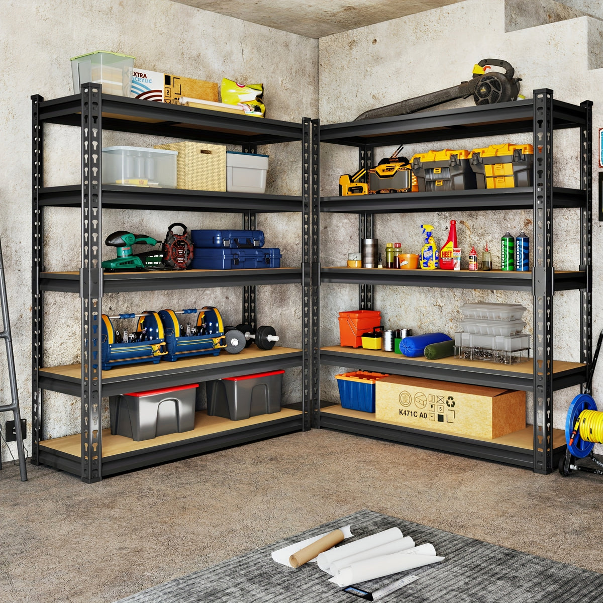 500 Lb/ 2000 Lb Kitchen Shelves, Utility Storage Racks, Heavy Duty 3/5 Tier Metal Shelving Units, 29.5" H X 15.7" W X 15.7" D, 60" H X 28" W X 12" D, 72" H X 35.5" W X 15.8" D, Food Service Shelf Dividers, Standing Shelf