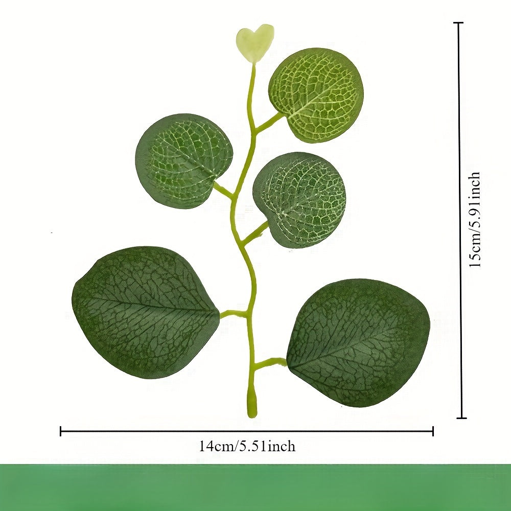 100pcs Real Touch Artificial Ivy Leaves - Durable Plastic Foliage with Realistic Wavy Leaves for Weddings, Home Decor, Mother’s Day Gifts, DIY Wreaths, Party & Outdoor Decorations, Ivy Vine Decoration, Lush Greenery, Longlasting Decor, Faux Greenery, Even