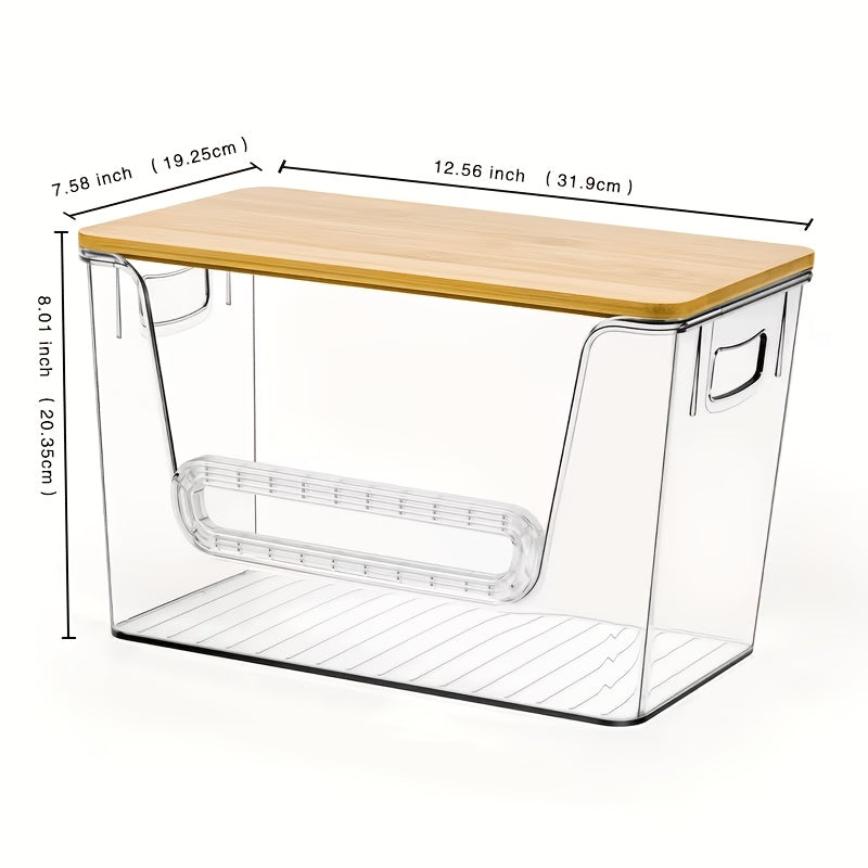 1/2/4pcs Stackable Trash Bag Dispenser, Trash Bag Holder, Extra-Large Clear Acrylic Kitchen Organizer, Suitable for Under-Sink Organization, Laundry Room Organization, Holds Trash Bags and Some Small Items