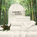 Bamboo-Derived Rayon Sheet Set, 4-Piece Soft Bed Sheets and Pillowcases with 14-Inch Deep Pocket in Twin, Full, Queen and King Sizes
