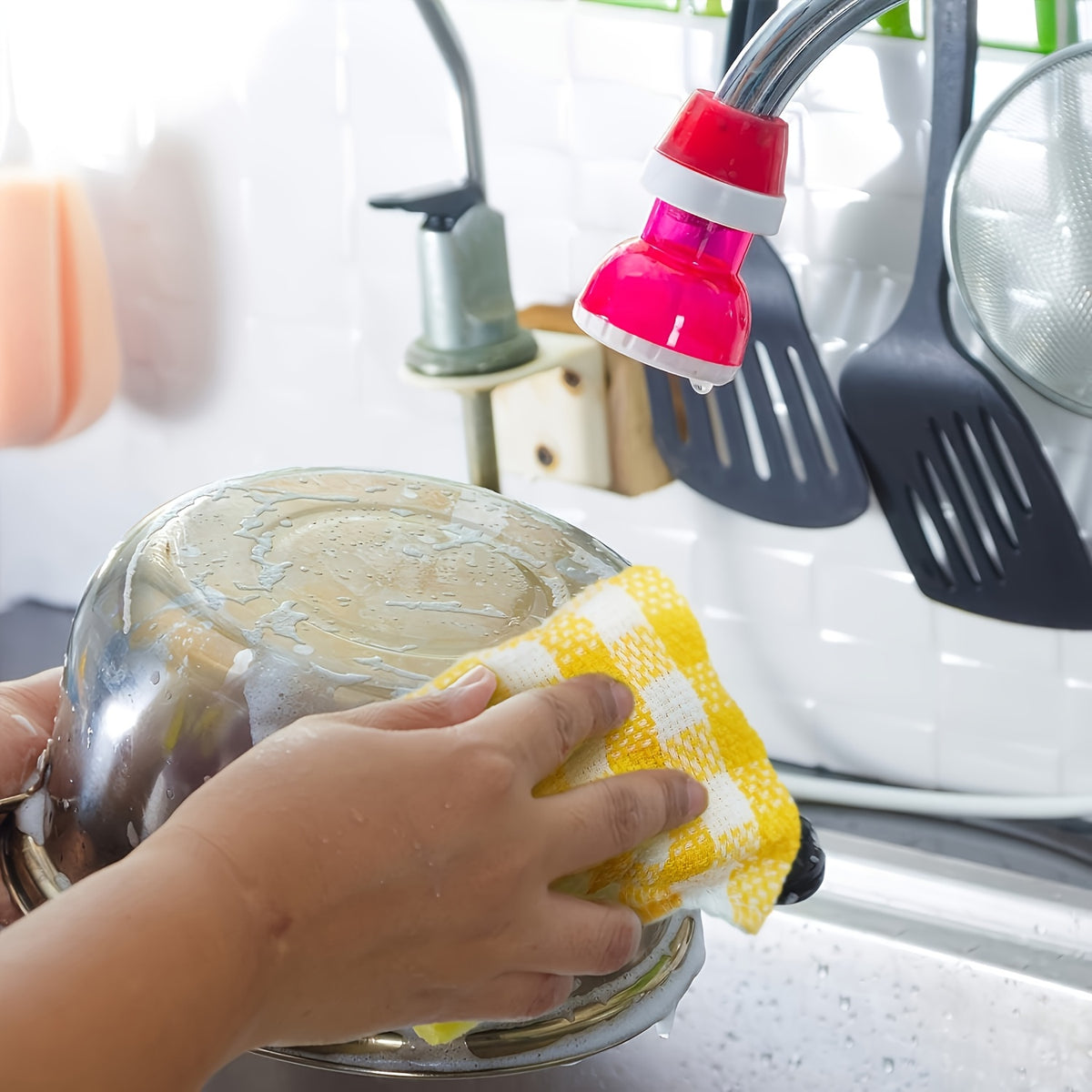 Kitchen Dish Cloths That Are Absorbent, Quick-Drying, And Resistant to Oil, Featuring a Soft And Durable Design with a Grid Pattern And Colorful Borders. Measuring 35Cm/13In Square, They Are Ideal for Home Use, Travel, Camping