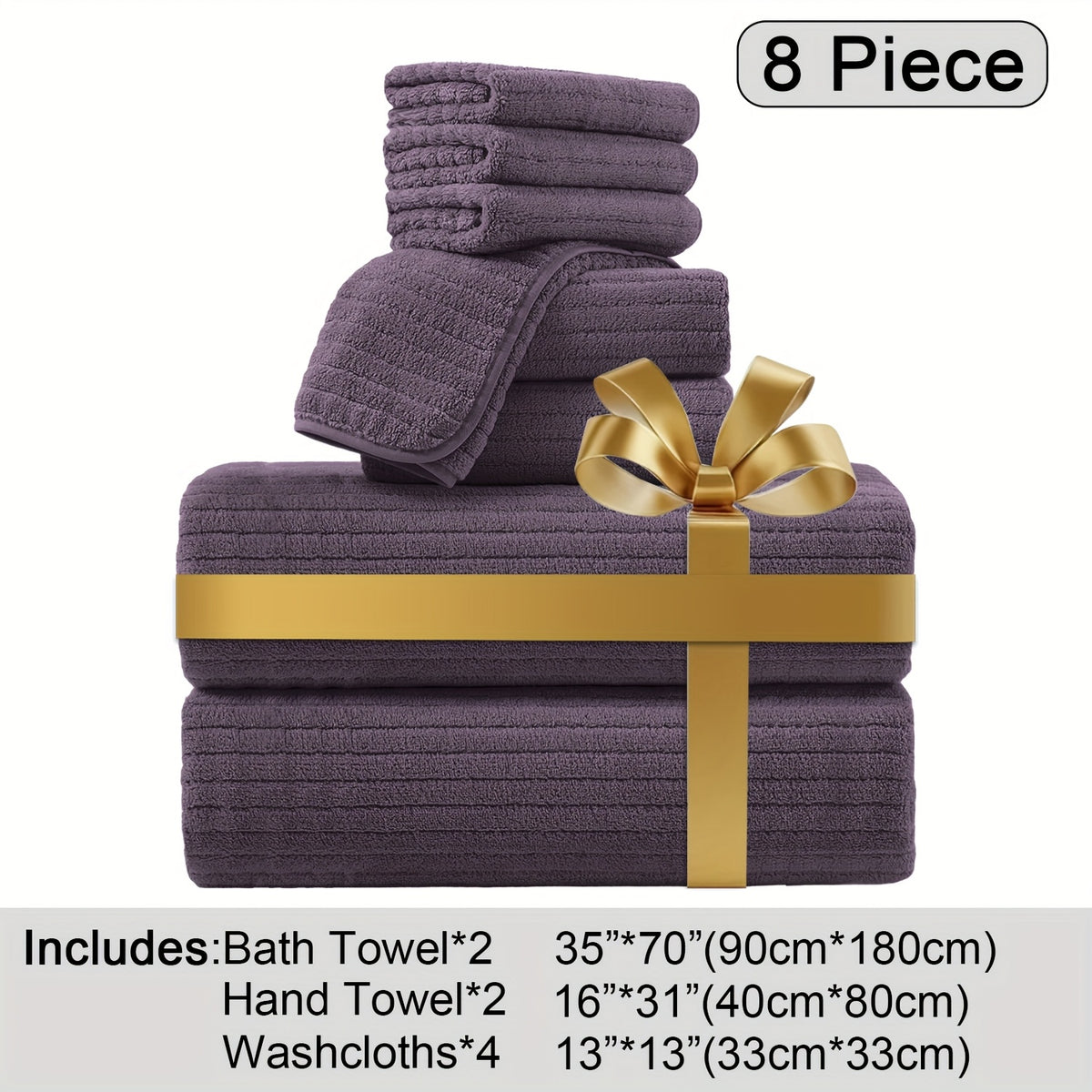 Oversized Bath Towels Set, Extra Large Towel Microfiber Soft XL Bath Sheet Super Absorbent Bathroom Towels Set Quick Dry Plus Size Shower Towels for Family Hotel, Wash Cloths