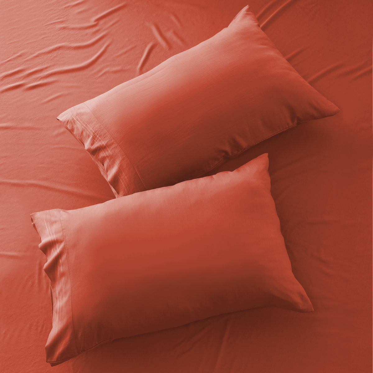 Lux Decor 6 Pieces Solid Bed Sheets Set - Modern Soft Comfortable Bedding Set, Hotel Luxury Skin Friendly Cooling Sheets & Embroidered Pillowcases Without Filler - All Seasons Bed Sheet with 16 Inches deep Pocket, Breathable Skin Friendly & Cooling Sheets
