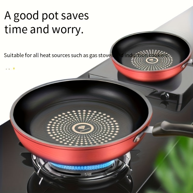 A 9.45-inch Cast Iron Non-stick Frying Pan - Dishwasher-cleaned, Compatible with Induction Cooker, Healthy Cooking, Reduce Smoke, Perfect for Gas and Electric Stove, with Lid, Perfect for Fried Eggs, Steak, Pancakes