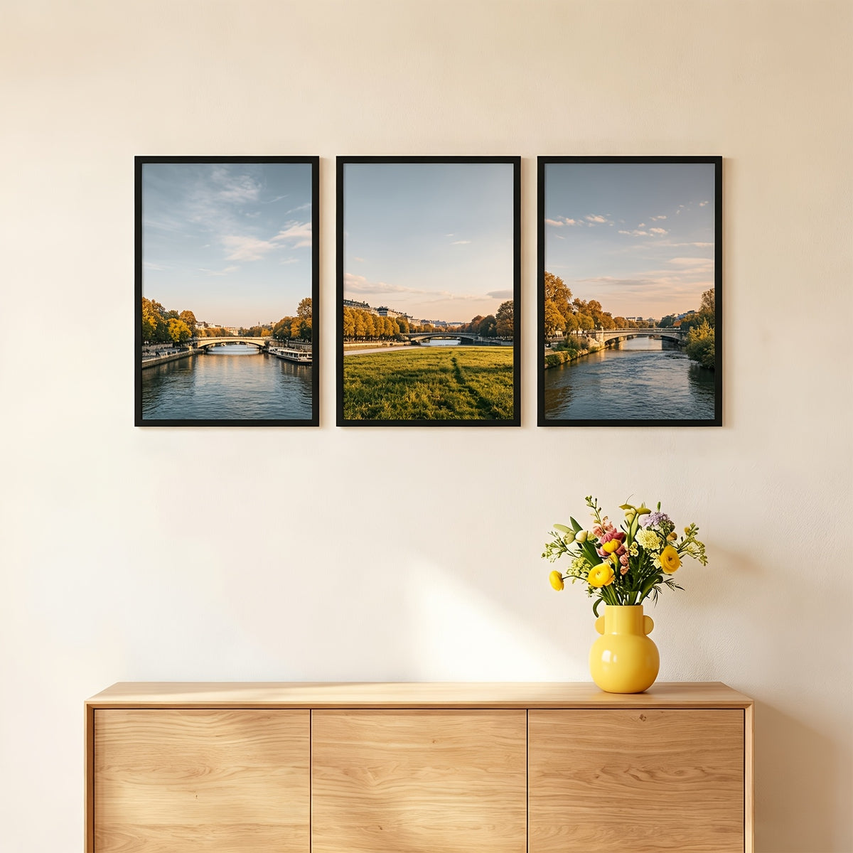 [3 Pack Black Frame] 3 Pack 12 Inchx18 Inch Frame Black, Poster Frames 12 Inch X 18 Inch for Horizontal Or Vertical Wall Mounting - Slide-In Photo Frame Strips, Scratch-Proof Wall Gallery Photo Frame
