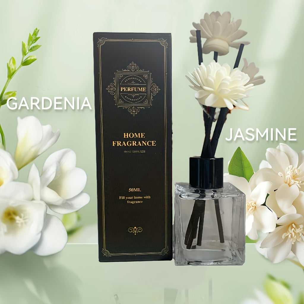 1pc/set 50ml/ 1.69oz Reed Diffuser Set - Elegant Aromatherapy with Long-Lasting Fragrance, Ideal for Bedroom, Living Room, Study - Sophisticated Home Decor Gift, AIR FUSION Diffuser Stick Home Fragrance Light Aroma Scented Home Essential Oil
