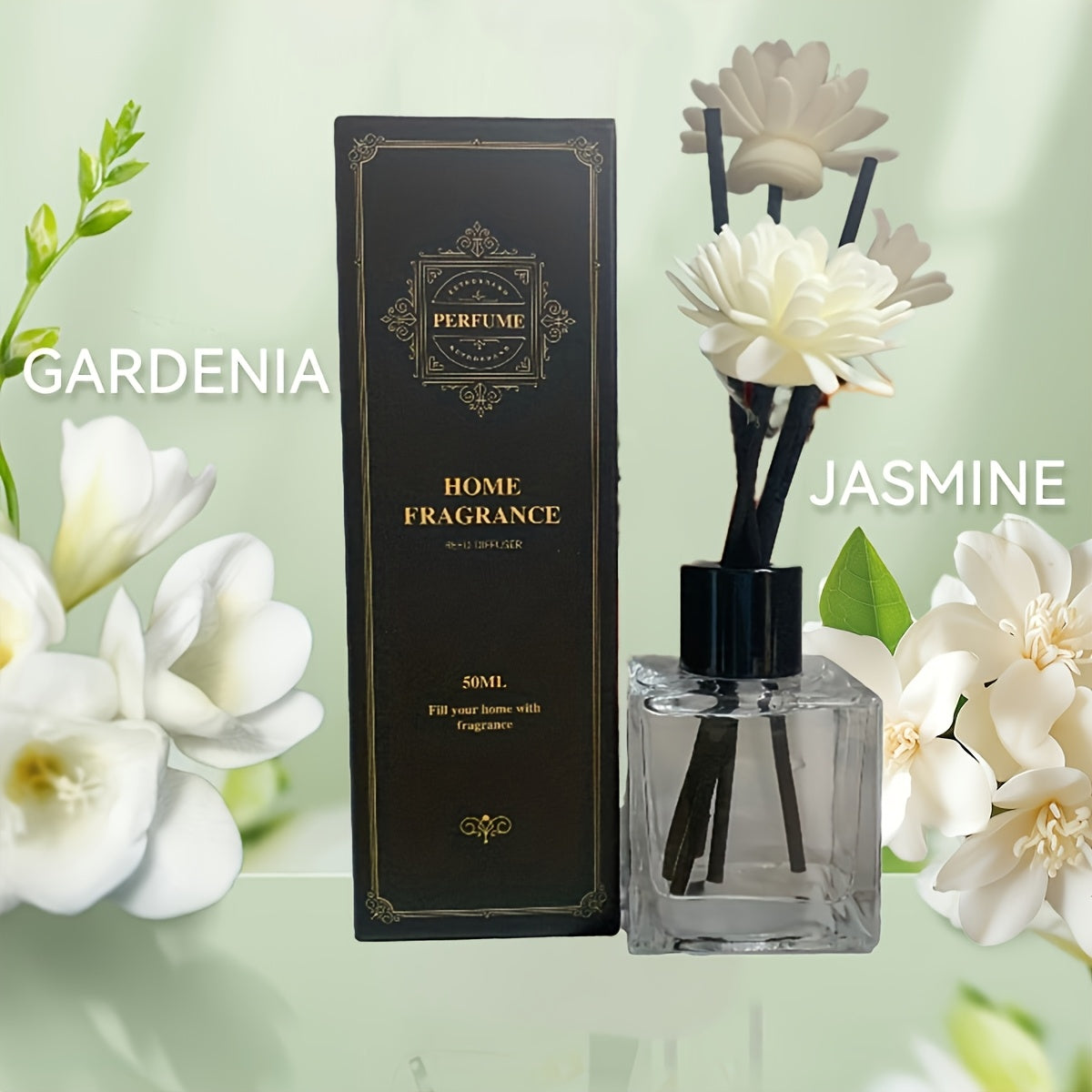 1pc/set 50ml/ 1.69oz Reed Diffuser Set - Elegant Aromatherapy with Long-Lasting Fragrance, Ideal for Bedroom, Living Room, Study - Sophisticated Home Decor Gift, AIR FUSION Diffuser Stick Home Fragrance Light Aroma Scented Home Essential Oil