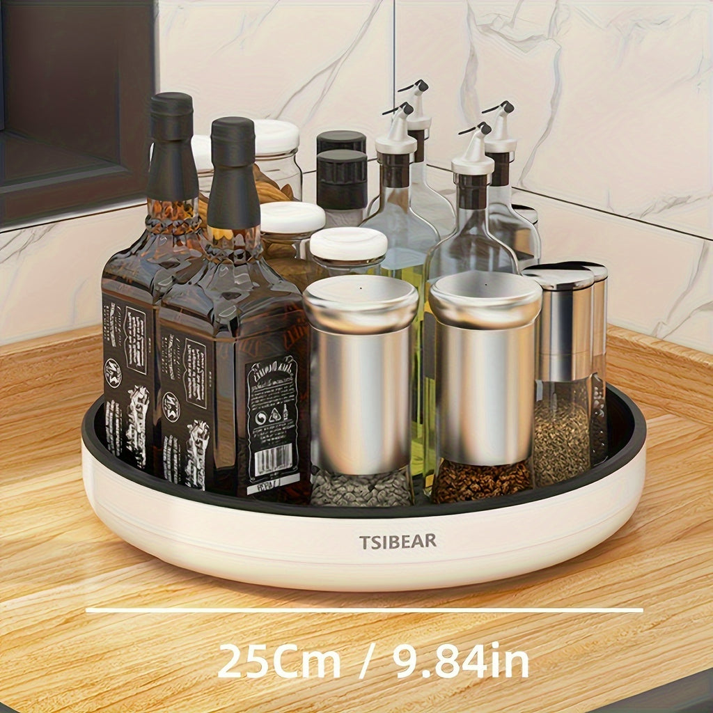 1pc 360° Rotating Kitchen Organizer - Multi-functional Countertop Storage Rack, Cabinet Storage Solution - Suitable for Storing Spices And Oils, Space-saving. Models Available for Selection., Kitchen Organizers And Storage