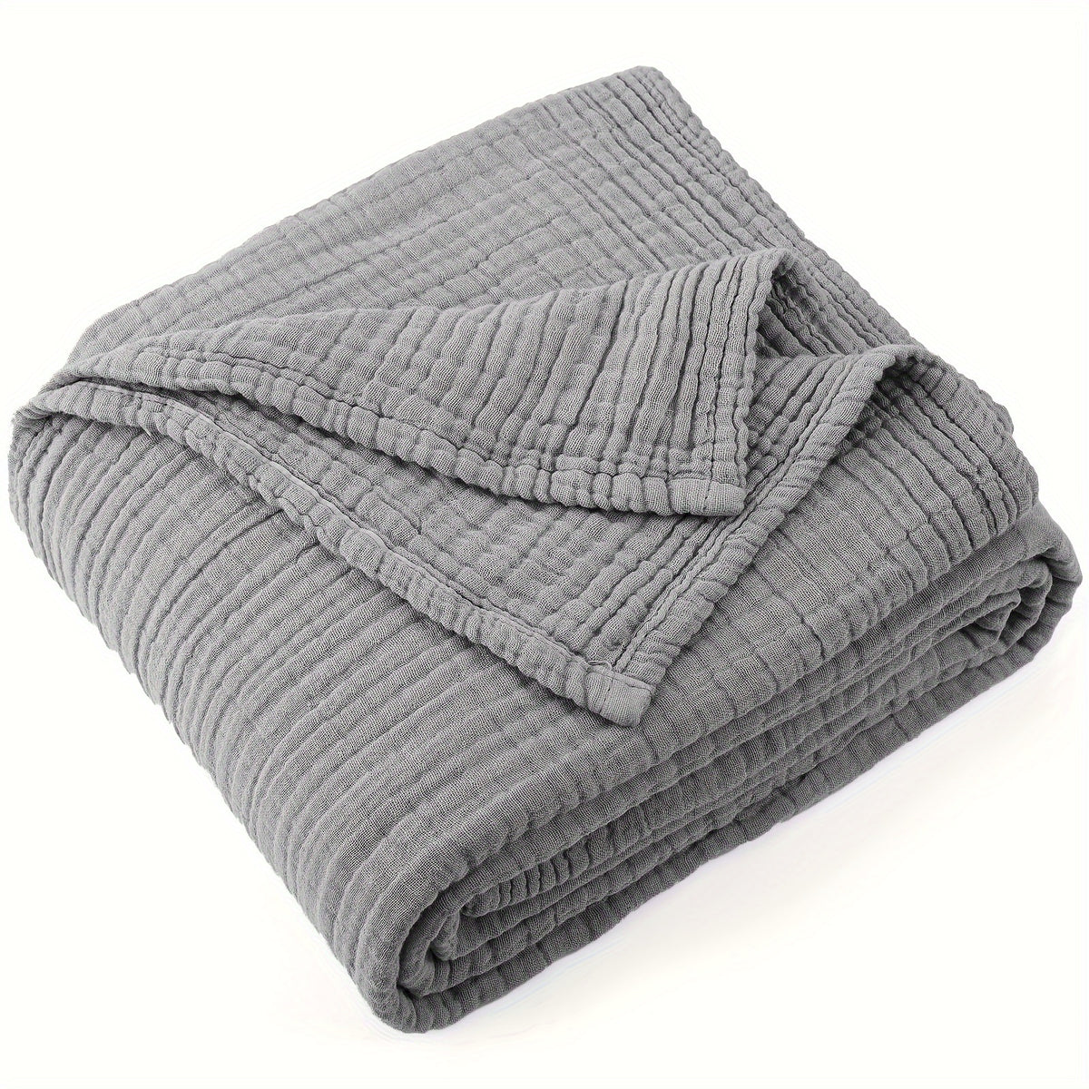 100% Muslin Blankets 6 Layers, Cooling Blanket, Room Decor Blanket, Perfect Holiday Gifts, Breathable & Lightweight, Camping Stuff, Soft Gauze Blanket, Suitable For New Year, Christmas Gifts