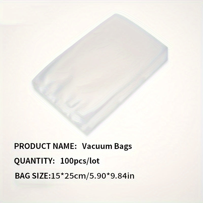 100 Food Storage Bags, Micro Perforated Bag Containers For Fruits, Meat, Seafood, Refrigerator Containers, Food Containers, Packaging Bags, Vacuum
