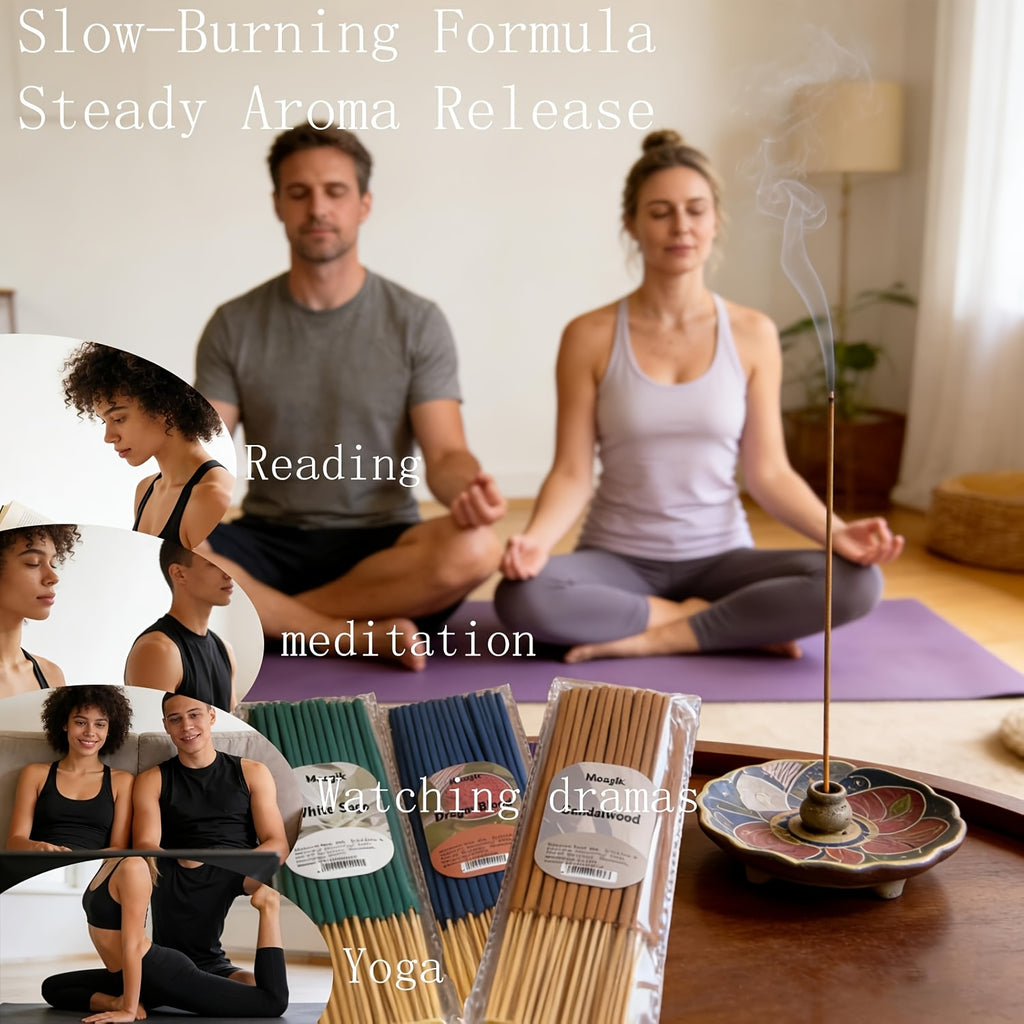 400/200/50/40/10pcs Incense Sticks - Suitable for Home, Office, Yoga, Meditation,, Long-Lasting Fragrance Gift for Christmas and Halloween